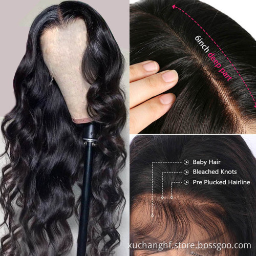 Wholesale 13*6 Lace Front Wig,Preplucked Bleached Knots Human Hair Lace Wig,Cuticle Aligned Dropshipping Lace Frontal Wig Vendor